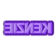 Kenzie_Lid.stl Customizable Light Up LED Text Sign