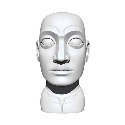 🗿 Monolithic Face Totem・ STL File for 3D printing・Cults