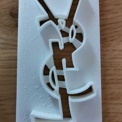 IMG_20230520_183546.jpg Free STL file Yves Salint Laurent (YSL) - Emporte pièce・3D printer model to download