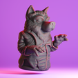 Wolf02.png Finger Puppets Collection - Halloween Pack 1 3D print model