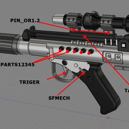 s1.jpg 3D file DH-17 blaster pistol・3D printing idea to download, 3dpicasso