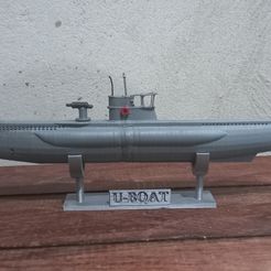 uboat.jpg STL file U Boat Submarine・3D printing model to download