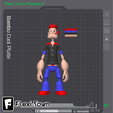 FlexiTown-Popeye.png Flexi Popeye, Articulated fidget figure, 3mf included