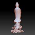 016guanyin4.jpg Guanyin bodhisattva Kwan-yin sculpture for cnc or 3d printer #016