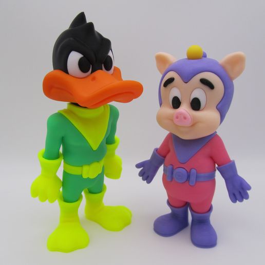 Duck Dogers and Space Cadet  (Easy print and Easy Assembly)