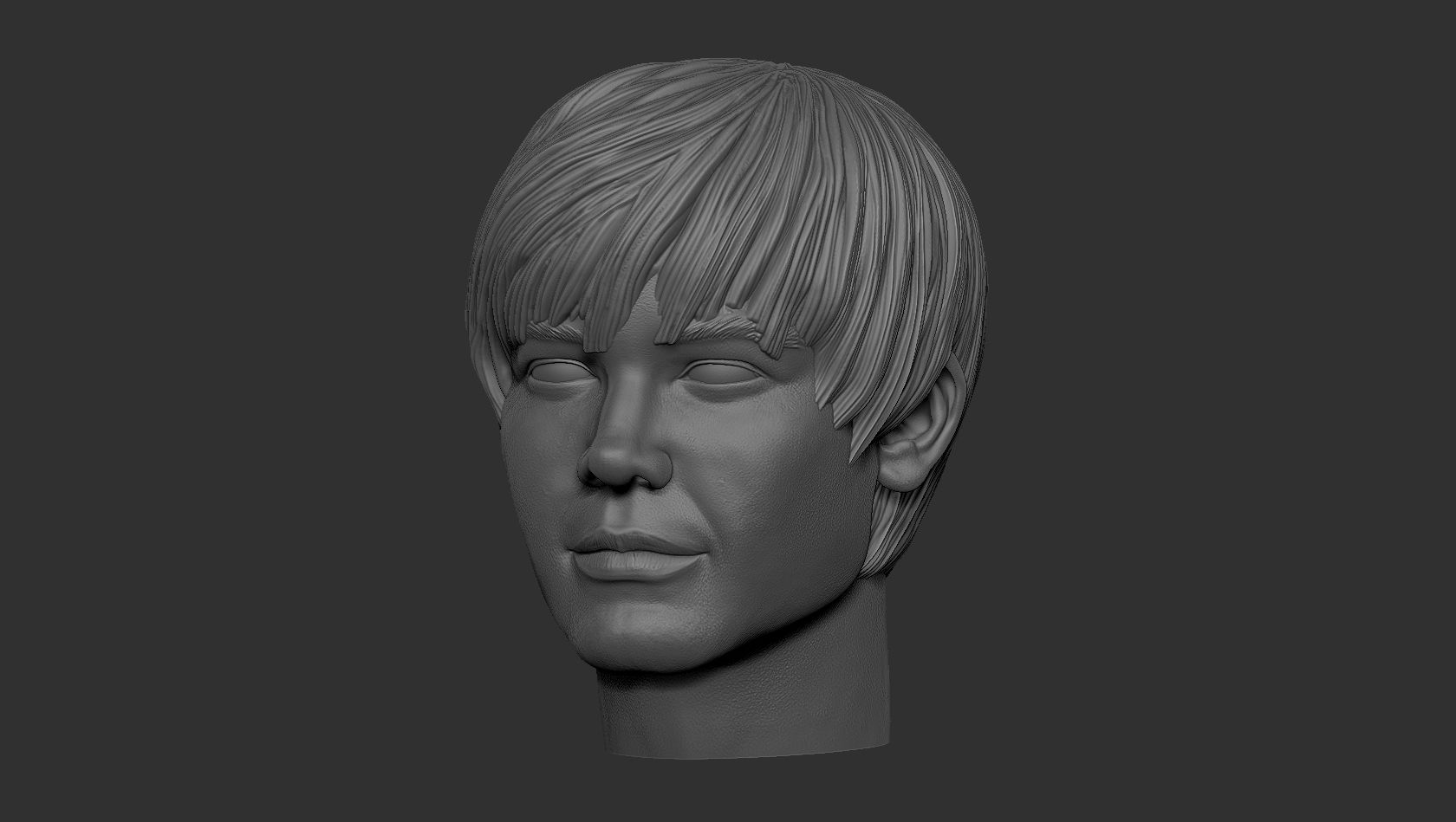 OBJ file Head Justin Bieber・3D print design to download・Cults