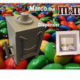 Marco_the_MMs_Dispenser.jpg Free STL file Marco the M&M Dispenser・3D printer design to download, Liszt