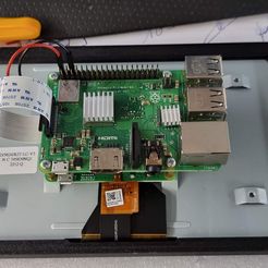 Raspberry Pi Case for Waveshare 4.3 inch DSI LCD module by ivan5rov, Download free STL model
