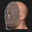 11.jpg Dallas Mask - Payday 2 Mask - Halloween Cosplay Mask 3D print model
