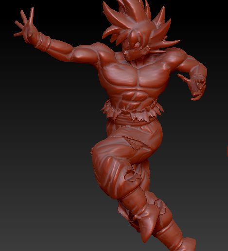 GOKU ULTRA INSTINCT COMPLETE POSE - 3D model önizlemesi