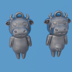 Cowies_front_view.png [Pre-Supported] Cowy and Bully Earrings