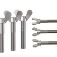 Mouse_ear_screw_v2.png Wing Screw - 50+ Non-standard collection (parametric-configurator)