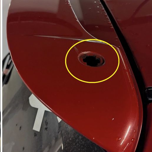 Suzuki Swift Sport ZC31s, ZC21s, ZC11s spoiler screw cover cap