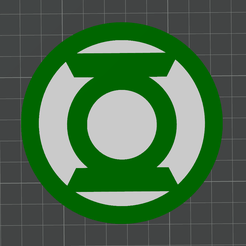 Untitled-1wfwefwe.png Archivo 3D gratuito Logotipo del superhéroe Linterna Verde - Green Lantern・Design para impresora 3D para descargar