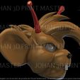 untitled.377-2.jpg throttle biker mice from mars head (3d model printable)