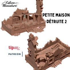 Petite-maison-détruite-2.jpg Download STL file Destroyed House 2 - XVIII to XX period • Design to 3D print, Eskice