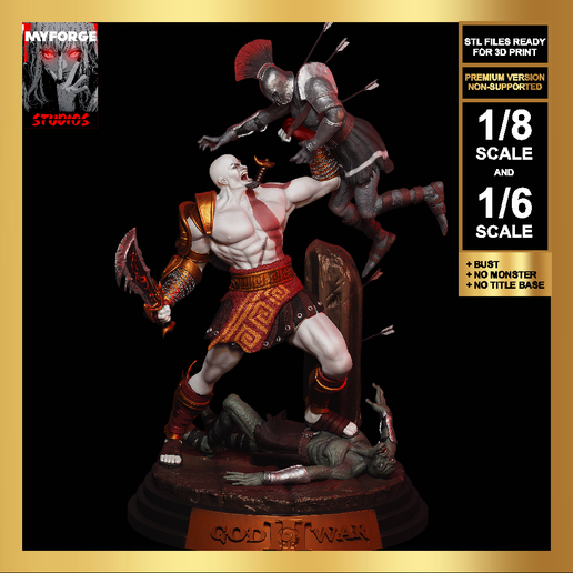 GOD OF WAR III Kratos フィギュア New Authentic God of War 3 Kratos 1/10 Action Figure 7