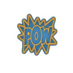 POW.jpg EMPORTE-PIÈCE COOKIE CUTTERS BULLE BD POW !