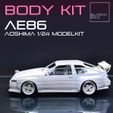 BODY KIT |... AEBS ; /AOSHIMA 724 MODELKIT Bodykit for AE86 AOSHIMA 1-24th Modelkit