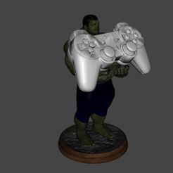 Screenshot_1.jpg Archivo STL Soporte para mando de PlayStation de El increíble Hulk・Plan imprimible en 3D para descargar