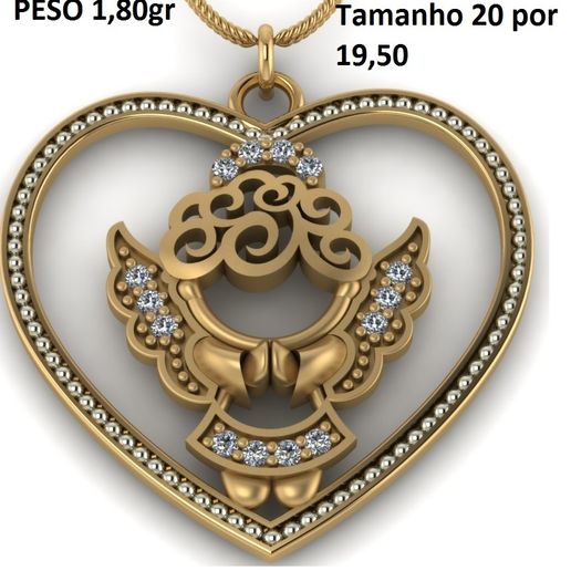 angel pendant 3D model