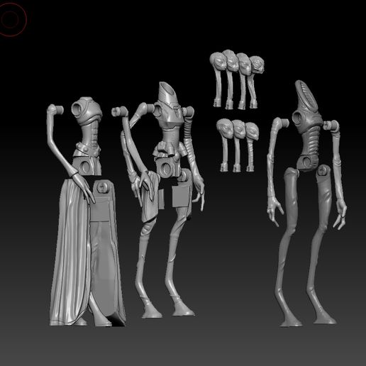 screenshot.394.jpg STAR WARS .STL The Bad batch OBJ. Kamino characters 3d KENNER STYLE ACTION FIGURE.