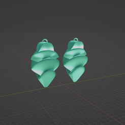 e1.png Archivo STL gratis Pendientes colgantes para mujer niña mama regalo dia de la madre・Objeto para impresora 3D para descargar