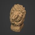 I15.jpg Low Poly Lion Bust