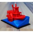 2531e6003d27a17bfddcf0739e093f44_preview_featured.jpg Old paddle-wheel steam boat with display stand (visual benchy)