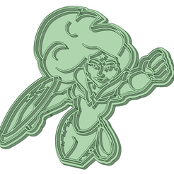 WW1_e.png Download STL file Wonder Woman cookie cutter 100mm • 3D printable template, osval74