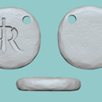runescake kc angles.png Runescape Symbol - Rune - STL Keychain