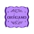 Oregano_e.stl Oregano cookie cutter sticker cutter