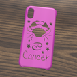 Case iphone X y XS Cancer4.png Case Iphone X/XS Cancer sign