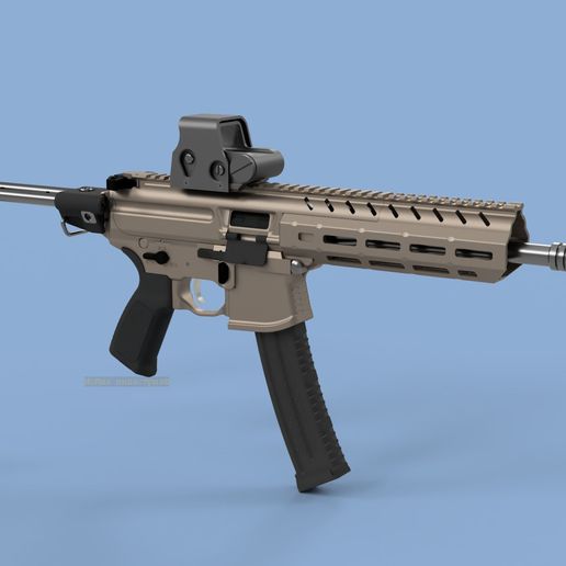 Скачать файл STL Airsoft SMG body kit (MPX inspired) MIASMG1 • Модель
