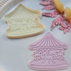 carrusel-1.jpg STL file Cutting carousel with seal・3D printer design to download