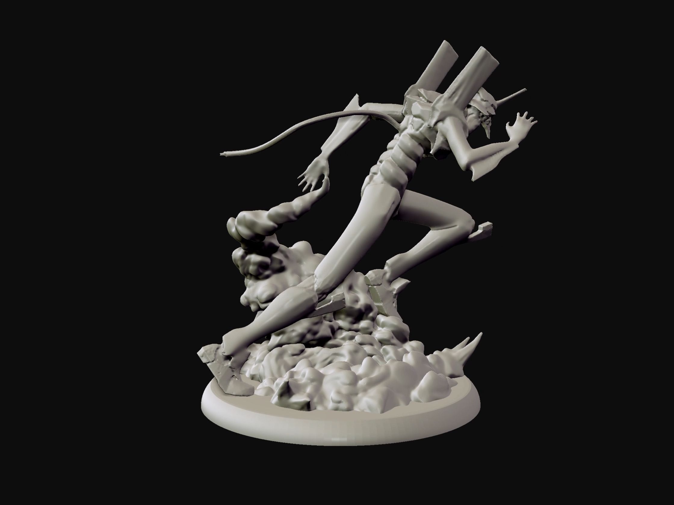 wip9.jpg Descargar archivo Unidad de Eva 01 - Neón Génesis Evangelion - Estatua de impresión en 3d • Diseño para la impresora 3D, pako000