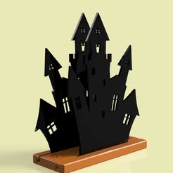 1.JPG Archivo STL gratis Servilletero castillo hallowen 1・Plan imprimible en 3D para descargar, Geralp
