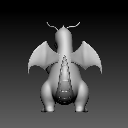 ZBrush-Document6.jpg Archivo STL pokemon dragonite・Objeto imprimible en 3D para descargar, alleph3D
