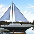 DSC_0945.jpg Modell Segelboot / Yacht - 50cm langer Rumpf