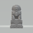 1.png Chinese Stone Lion 3D Model