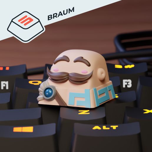 KEYCAP BRAUM - LEAGUE OF LEGENDS