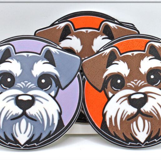 fluffy1.jpg Miniature Schnauzer  Coasters
