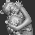15.jpg Calvin y Hobbes para la impresión 3d stl abrazo modelo