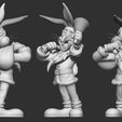 5.jpg Christmas Bugs Bunny  ( MULTIPARTS AND 3MF )