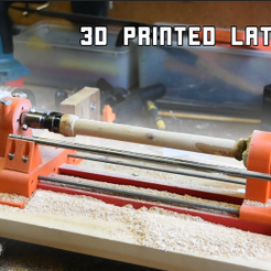 lathe_small_v3_thumb.PNG Free STL file Wood lathe version 3・3D print design to download