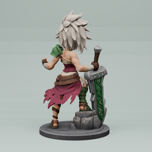 🗡️ RIVEN: LEAGUE OF LEGENDS・ STL File for 3D printing・Cults