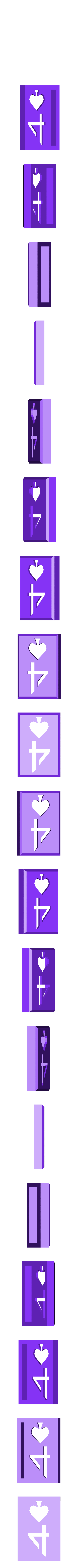 BlockSpades04.stl Player Card Tiles with Transforming Box