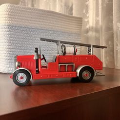 Véhicule de pompiers Leyland (1938) kit de jouets facile à imprimer