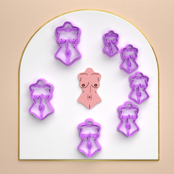 Presentacion-etsy-Frontal.png Fichier 3D Cutters pour argile polymère * 5 Taille 2 Version Cut/Femenine body/eulitec.com/-cc-copyrighted-license・Objet pour imprimante 3D à télécharger
