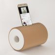 Boombox_01.jpg Free STL file Boombox - Smartphone Speaker・3D printable design to download, EUMAKERS